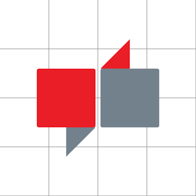 Quadrate mit Dreicken